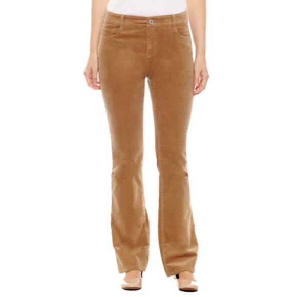 st john's bay straight leg corduroy pants